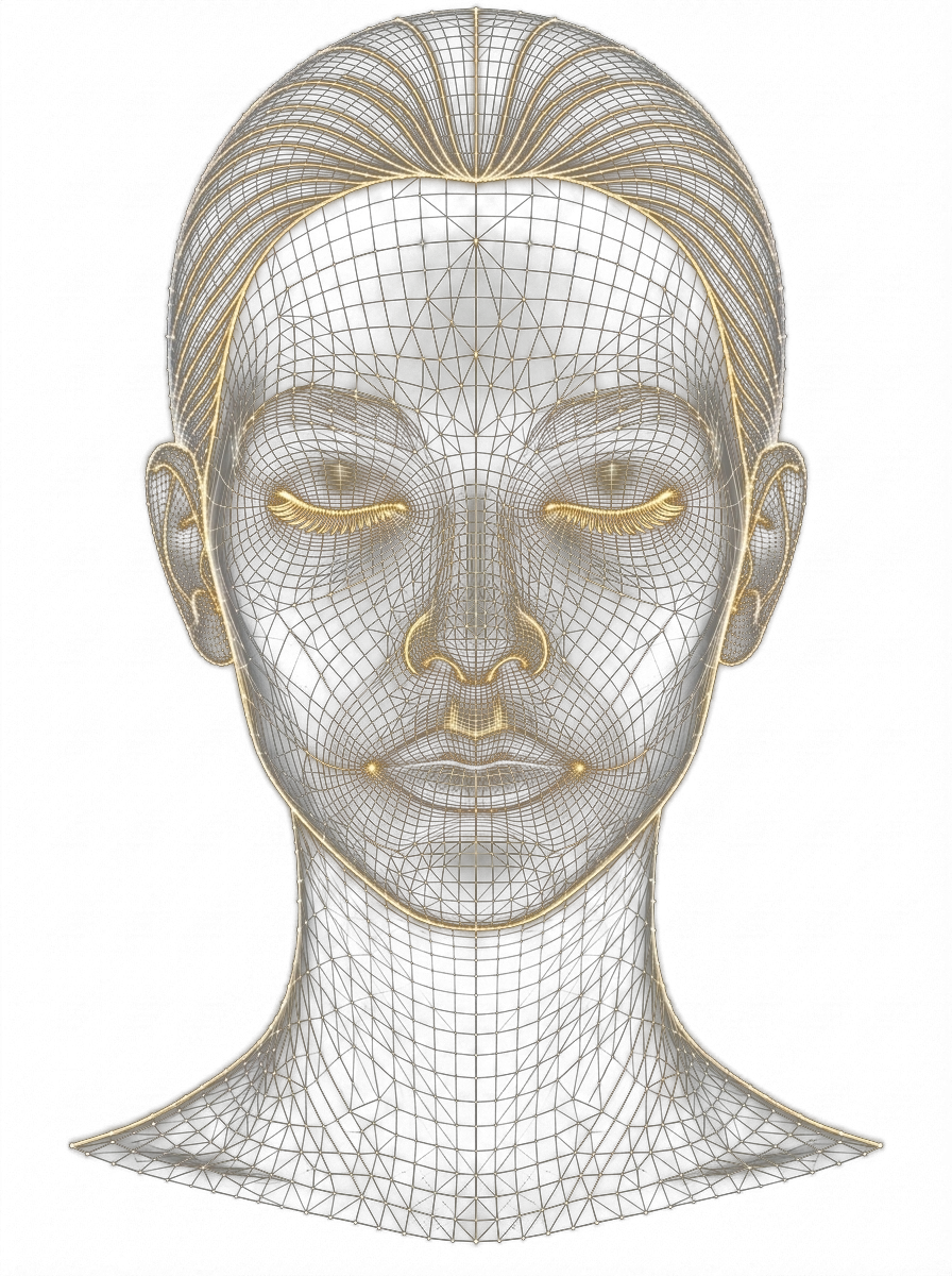 Mapeamento Facial 3D Wireframe